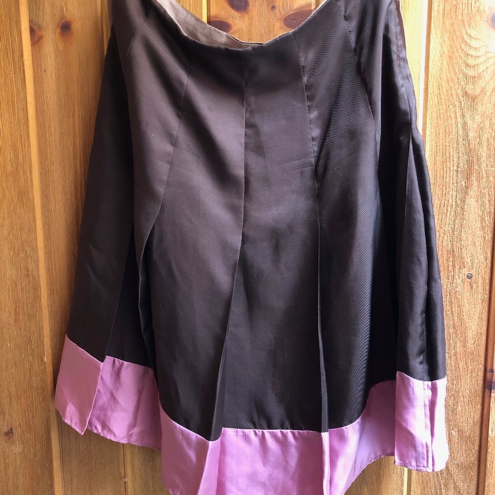 Pleated Silk skirt
